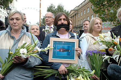 Flowers to remember the dead.