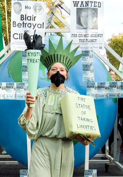 Led by the Statue of taking Liberties