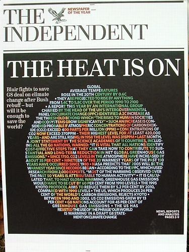 Placard produced by the Independent