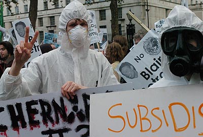 White overalls seem to suit all occasions.
