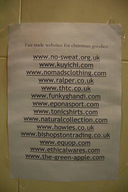 Fair trade web sites