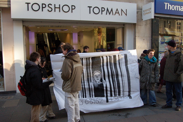 Top Shop protest