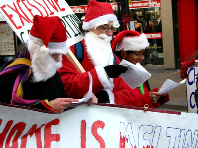 Marching down the High Street