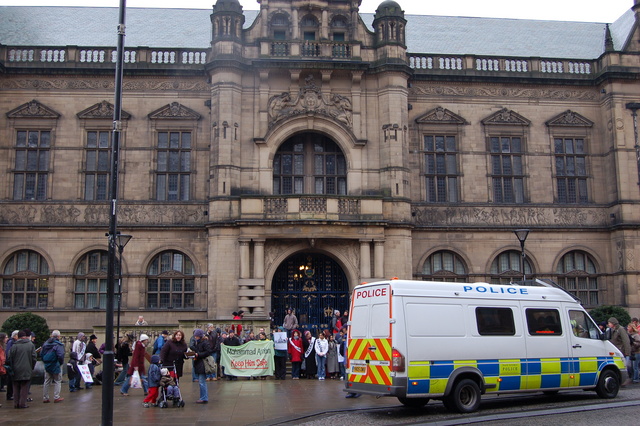 Arrian Sheffield Town Hall Protest