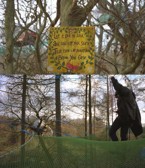 Snelsmore camp and the nets at horseshoe camp