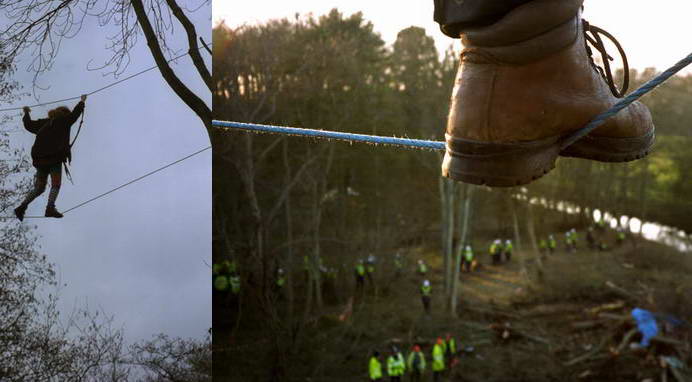 miles of ropewalks were constructed - vital for defending trees