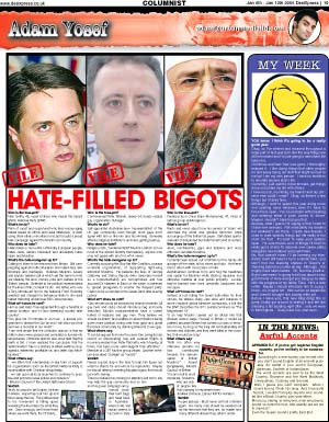 Peter Tatchell is attacked by Adam Yosef in Desi Xpress