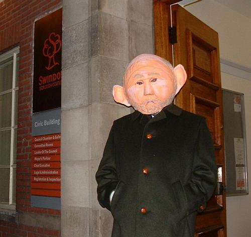 Charles Clarke on the door