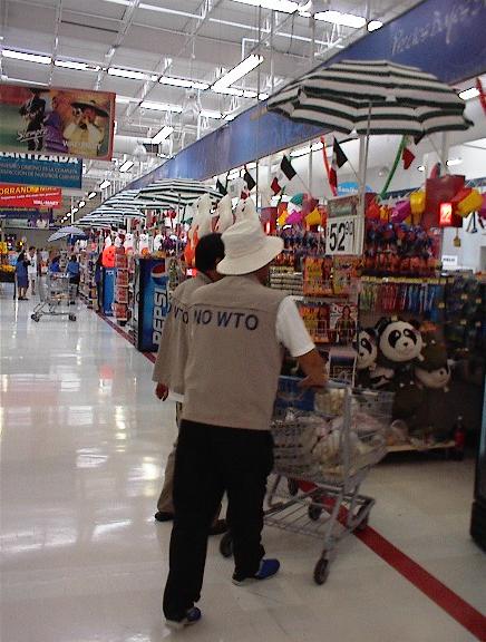 Delegation from Korean Farmer's League at WTO Globalization Protest