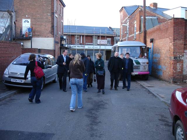 Cameron's entourage arrives but no sign of any local /national press