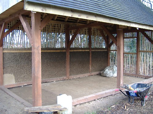 Building at start of day.