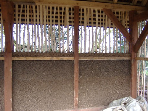 Wall from previous work day.