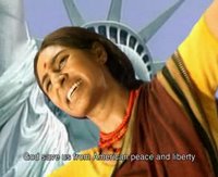 God! save us from american peace& liberty