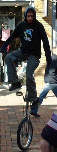 Fair trade unicyclist