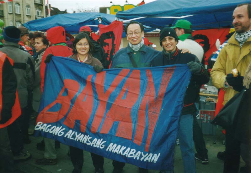 Jose Maria Sison (NDFP Chief Political Consultant) with BAYAN
