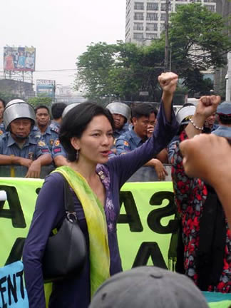 Akbayan Partylist Representative Risa Hontiveros
