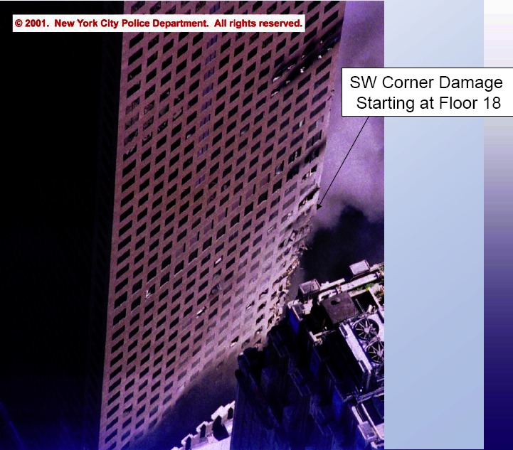WTC7 FEMA damage photo