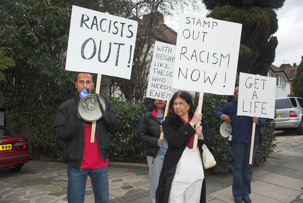 Zubair Ansari in the street where he lives
