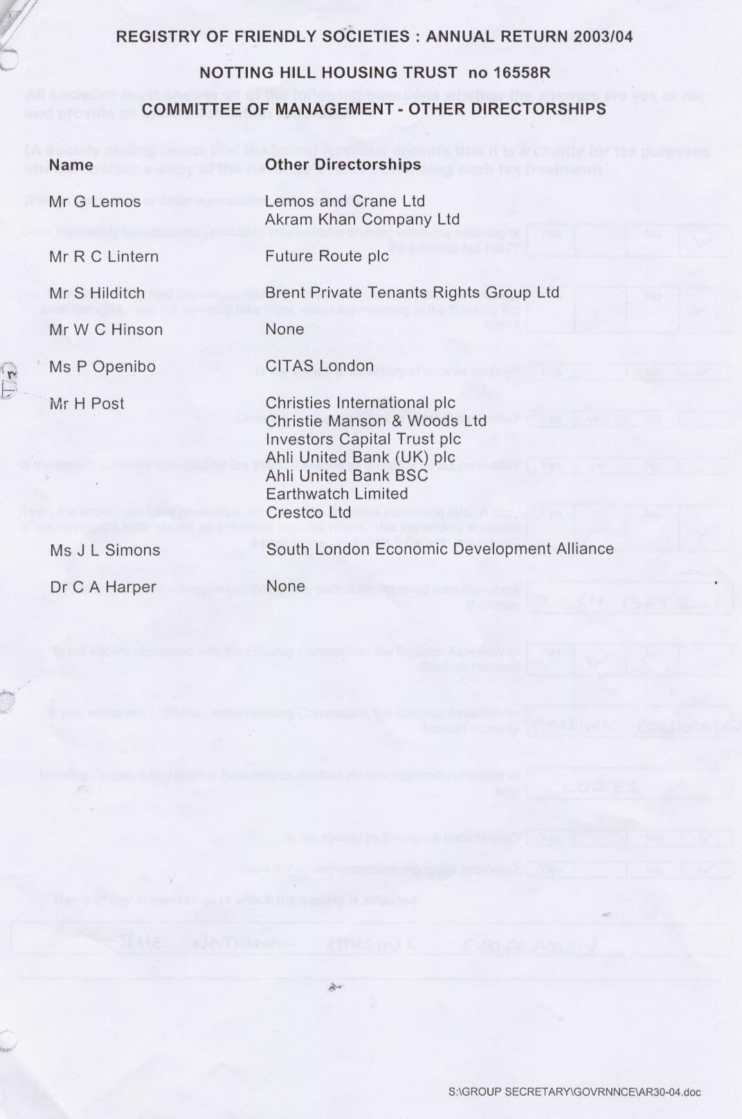 NOTTING HILL HOUSING TRUST 3