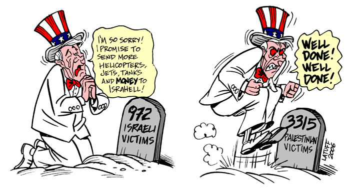 U.S. funded bloodbath in Palestine