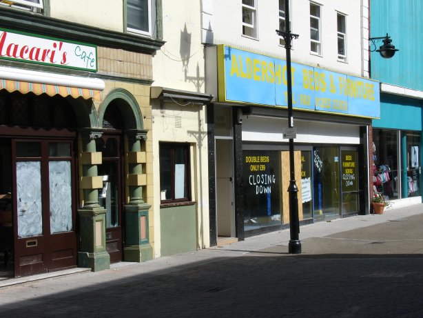 Aldershot - closing down shops