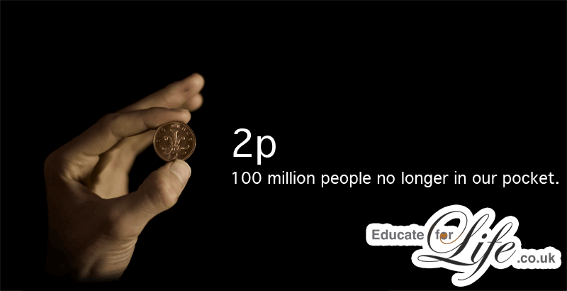 Educate for Life 2p pledge