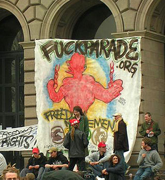 FuckParade Freedom of Movement Banner