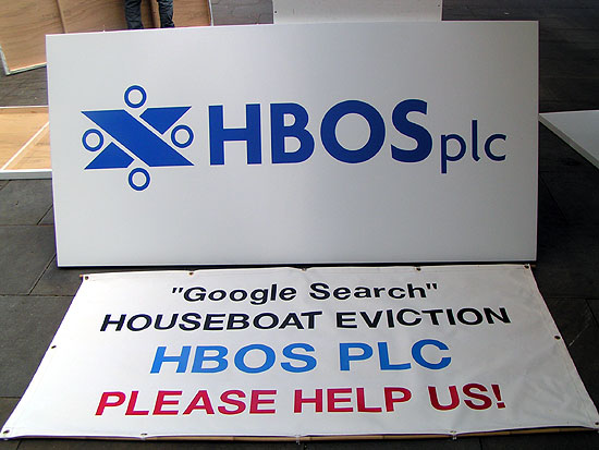 HBOS Plc Logo AGM Houseboat Eviction PLEASE HELP