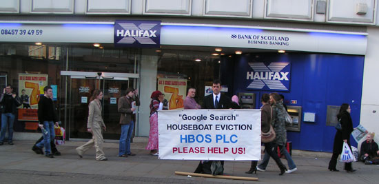 Halifax Bank of Scotland Business Finance Impromtu Appeal for Help Manchester