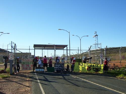 Alice Springs storms Pine Gap