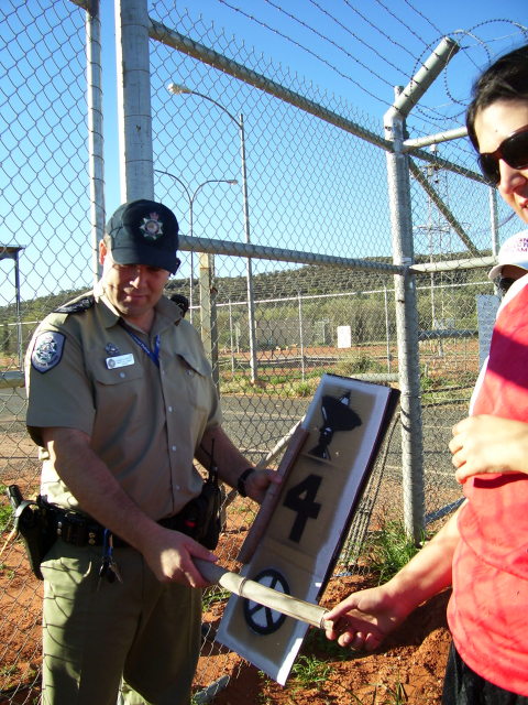 Alice Springs storms Pine Gap