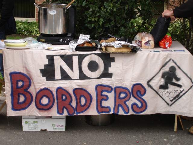 Food Not Bombs stall