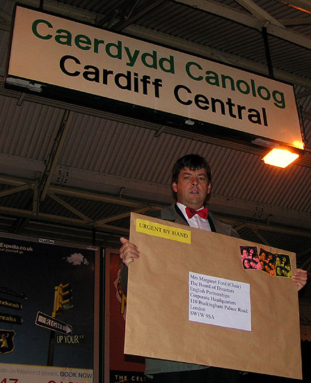 Bound For English Partnerships Vince Shalom Sets Out From Cardiff Central