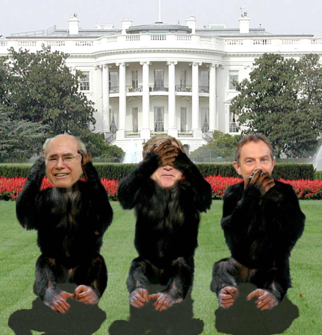 See no evil, hear no evil, speak (no that not right)...