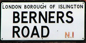 London Borough of Islington Berners Road N1