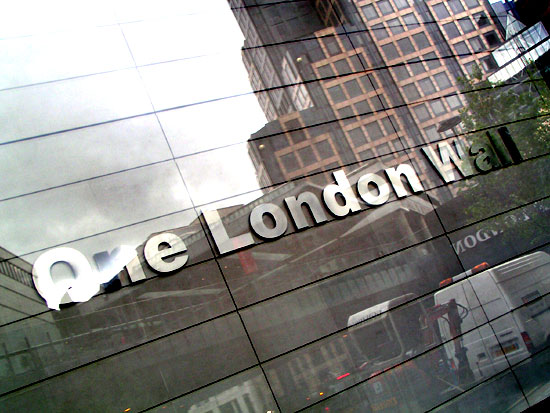 One London Wall Through Reflection Legal & General Protest Picket AGM London