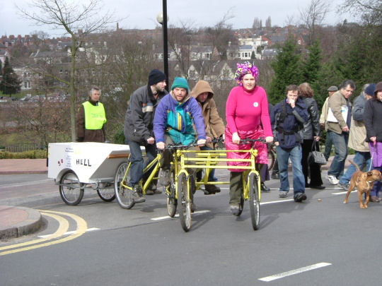 on the Pensions march