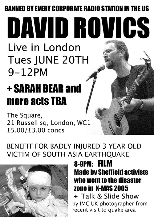 I cant think why the neocons would want to ban this mans music.................