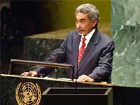 The East Timorese Prime Minister Mari Alkatiri