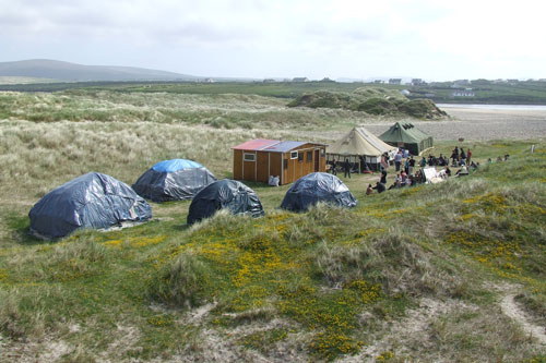 The permanent camp, there were a lot more tents for weekend