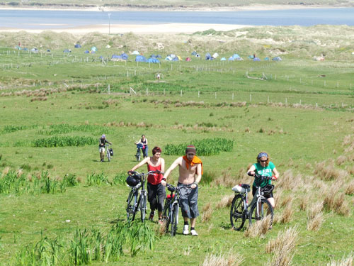 Some people cycled from Dublin to Mayo for the gathering