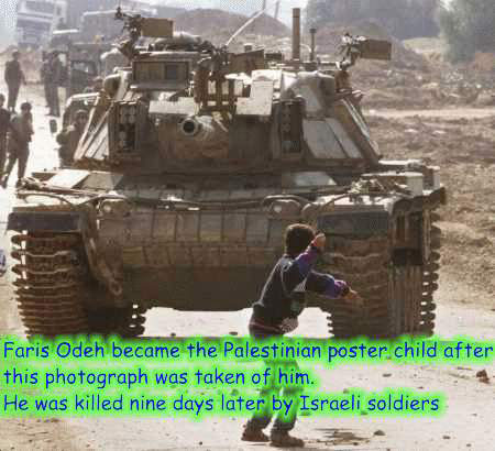 it's from the bible innit, david and goliath?