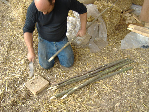 preparing the stakes