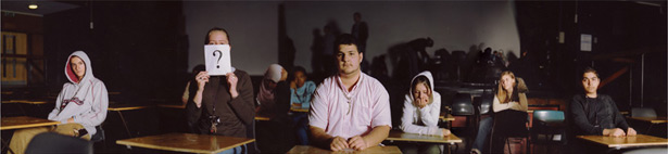 Faisal Abdu’Allah and the 6th Form Council at North Westminster Community School