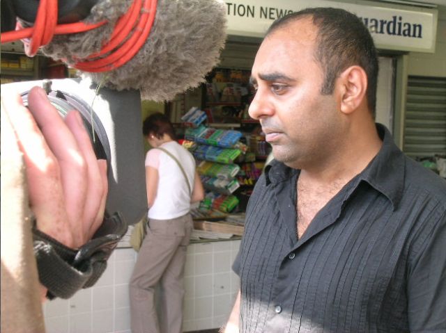 Asad Rehman briefs the press