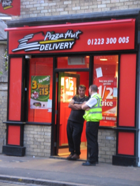 Cop and owner of the Pizza Hut