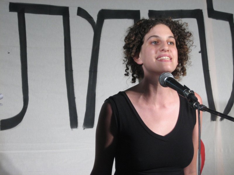 Adar Grayevsky, of "Anarchists Against Walls"