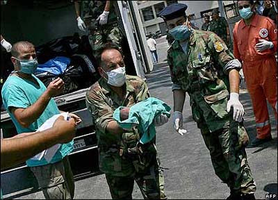 Lebanon one day old baby, mother died also