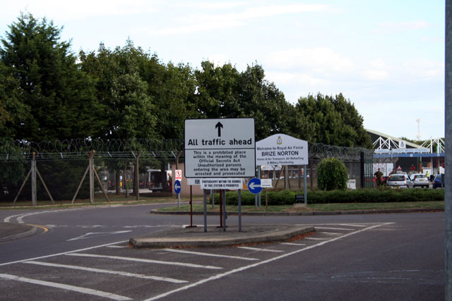 View through main gate