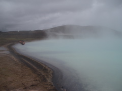 Taking a break at hot springs before we leave for home!